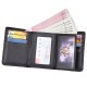 9 Card Slots Men Genuine Leather RFID Blocking Secure Wallet Minimalist Classic Card Holder