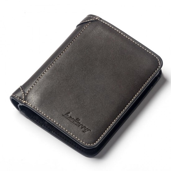 Baellerry Men Multi-Card Short Wallet Matte Leather Retro wallet Baellerry Men Multi-Card Short Wallet Matte Leather Retro wallet