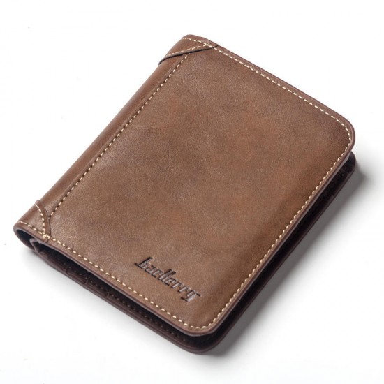Baellerry Men Multi-Card Short Wallet Matte Leather Retro wallet Baellerry Men Multi-Card Short Wallet Matte Leather Retro wallet