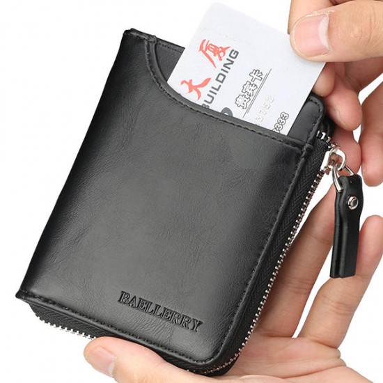 Baellerry Men Multifunctional Short Wallet Card Holder Clutches Bag