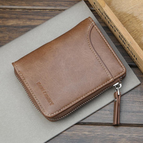 Baellerry Men Multifunctional Short Wallet Card Holder Clutches Bag