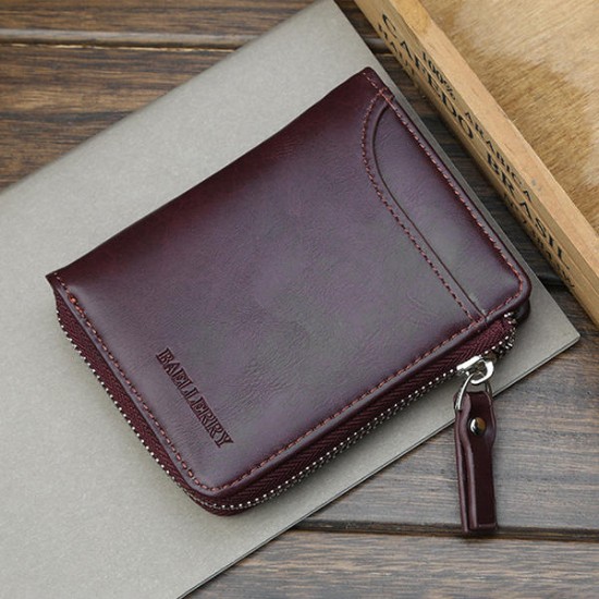 Baellerry Men Multifunctional Short Wallet Card Holder Clutches Bag