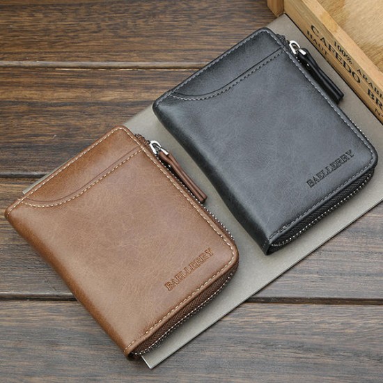 Baellerry Men Multifunctional Short Wallet Card Holder Clutches Bag