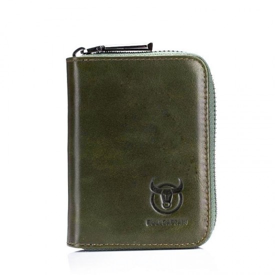 Bullcaptain Men Genuine Leather Multi-slots Card Holder Wallet Bullcaptain Men Genuine Leather Multi-slots Card Holder Wallet