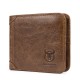 Bullcaptain Men Trifold Wallet Classic Short Thin Wallet Card Holder Bullcaptain Men Trifold Wallet Classic Short Thin Wallet Card Holder