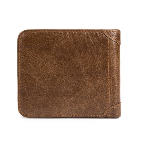 Bullcaptain Men Trifold Wallet Classic Short Thin Wallet Card Holder Bullcaptain Men Trifold Wallet Classic Short Thin Wallet Card Holder