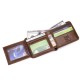 Bullcaptain Men Trifold Wallet Classic Short Thin Wallet Card Holder Bullcaptain Men Trifold Wallet Classic Short Thin Wallet Card Holder