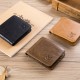 Bullcaptain Men Trifold Wallet Classic Short Thin Wallet Card Holder Bullcaptain Men Trifold Wallet Classic Short Thin Wallet Card Holder