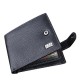C.S.C Brand Men's Genuine Leather Black Bifold Clutch Wallet Purse Card Package