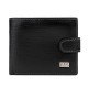 C.S.C Brand Men's Genuine Leather Black Bifold Clutch Wallet Purse Card Package