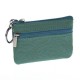 Men Women Durable Leather Zipper Coin Purse Mini Wallet Key Pouch