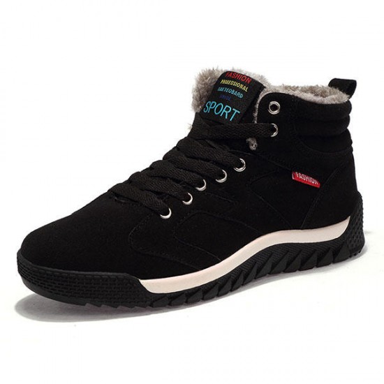 Big Size Men Comfortable Warm Fur Lining Ankle Boots Athletic Shoes Big Size Men Comfortable Warm Fur Lining Ankle Boots Athletic Shoes