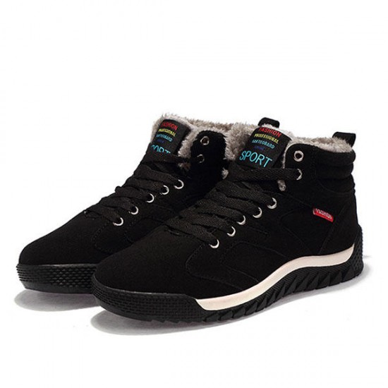 Big Size Men Comfortable Warm Fur Lining Ankle Boots Athletic Shoes Big Size Men Comfortable Warm Fur Lining Ankle Boots Athletic Shoes