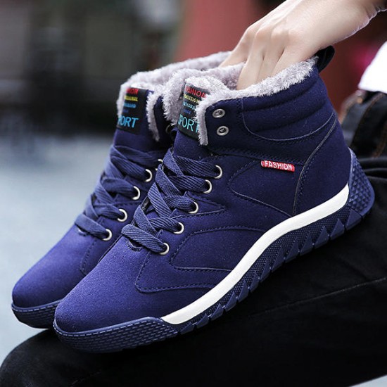Big Size Men Comfortable Warm Fur Lining Ankle Boots Athletic Shoes Big Size Men Comfortable Warm Fur Lining Ankle Boots Athletic Shoes