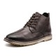 Big Size Men Stitching Retro Style Ankle Boots