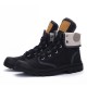 Lace Up Warm Wool Lining Round Toe Soft Sole Short Boots For Men