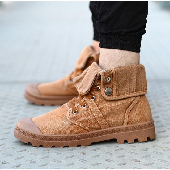 Men Autumn Soft Comfy Lace Up Ankle Boots