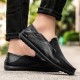 Big Size Leather Comfortable Driving Loafers Flats