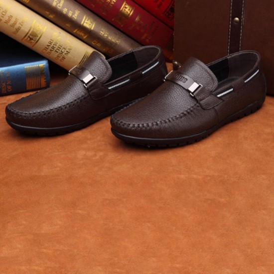 Big Size Soft Comfortable Genuine Leather Flats