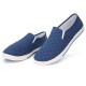 Canvas Breathable Slip On Loafers Casual Men Solid Cotton Shoes Driving Shoes