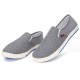 Canvas Breathable Slip On Loafers Casual Men Solid Cotton Shoes Driving Shoes