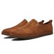 Comfortable Soft Sole Suede Leather Casual Loafers Flats for Men