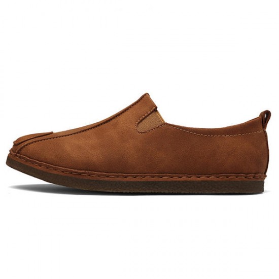 Comfortable Soft Sole Suede Leather Casual Loafers Flats for Men