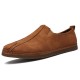 Comfortable Soft Sole Suede Leather Casual Loafers Flats for Men