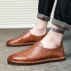 Comfy Men Casual Soft Sole Genuine Leather Flats Loafers