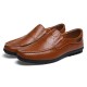 Flat Shoes Men Casual Business Loafers In Leather