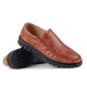 Breathable Hollow Outs Leather Oxfords for Men Casual Business Shoes