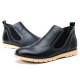 Comfy Casual Business Genuine Leather Elastic Band Soft Sole High Top Oxfords for Men