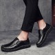 Comfy Men Casual Business Hand Stitching Soft Sole Flat Oxfords Shoes