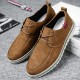 Comfy Men Soft Suede Leather Casual Oxfords Lace Up Shoes