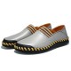 Genuine Leather Men Soft Slip On Loafers Casual Shoes