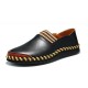 Genuine Leather Men Soft Slip On Loafers Casual Shoes