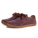 Men Anti Collision Toe Moc Toe Stitching Suede Leather Soft Sole Oxfords