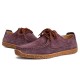 Men Anti Collision Toe Moc Toe Stitching Suede Leather Soft Sole Oxfords