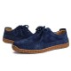 Men Anti Collision Toe Moc Toe Stitching Suede Leather Soft Sole Oxfords