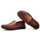 Men Casual Business Soft Leather Oxfords Slip On Shoes