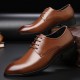 Men Classic Soft Comfortable Formal Business Oxfords Leather Shoes