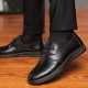 Men Comfortable Leather Business Oxfords Lace Up Shoes