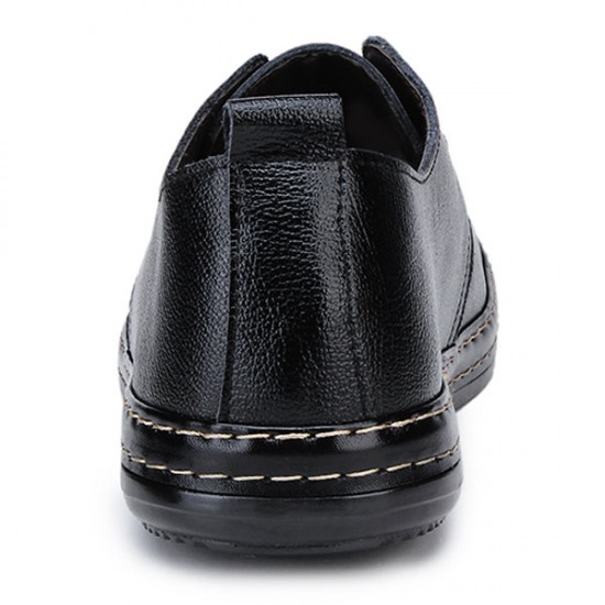Mens Fashion Flats Oxfords Casual Dress PU Leather Shoes