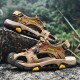 Cowhide Elastic Band Buffer Soles Outdoor Casual Sandals