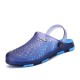 Men Antiskid Hollow Out Sandals Breathable Slip-on Beach Slippers