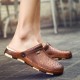 Men Antiskid Hollow Out Sandals Breathable Slip-on Beach Slippers