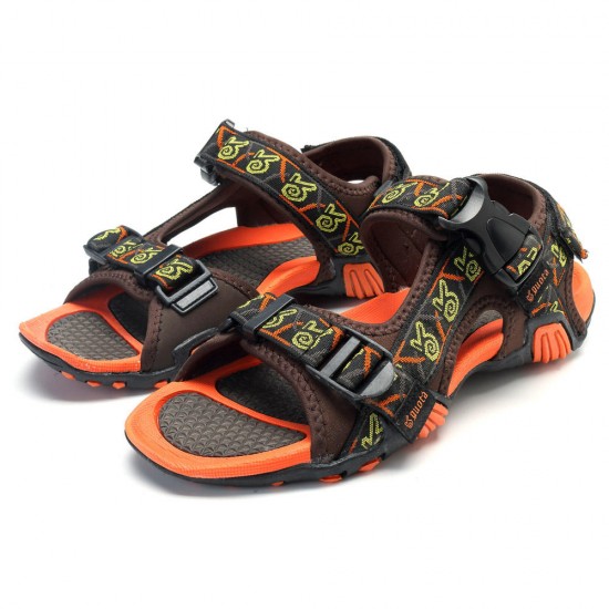 Men Breathable Adjustable Hook Loop Sandals Outdoor Beach Shoes