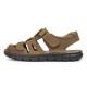 Mens Summer Beach Sandals Magic Stick Adjustment Breathable Shoes Leather Shoes