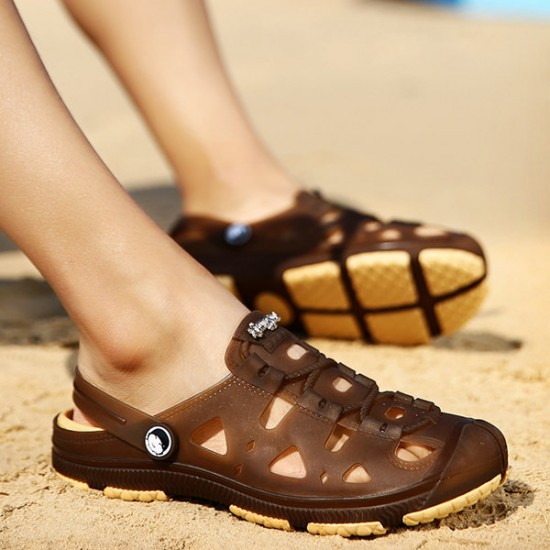 Men Beach Slipper Hollow Out Outdoor Summer Sandals