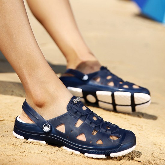 Men Beach Slipper Hollow Out Outdoor Summer Sandals